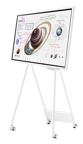 Samsung Flip Pro WM55B Flipchart 138,7 cm 55 Zoll inkl. STN-WM55R rotierbarer Rollenwagen & Tray CY-TF65BBC Anschlussbox