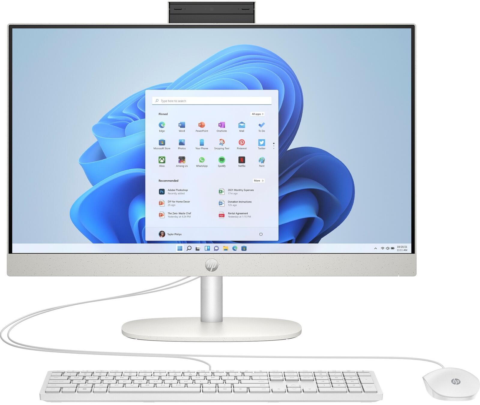 HP 24-cr0002ng AiO-PC 60,5 cm (23,8 Zoll) AMD Ryzen™ 5 7520U