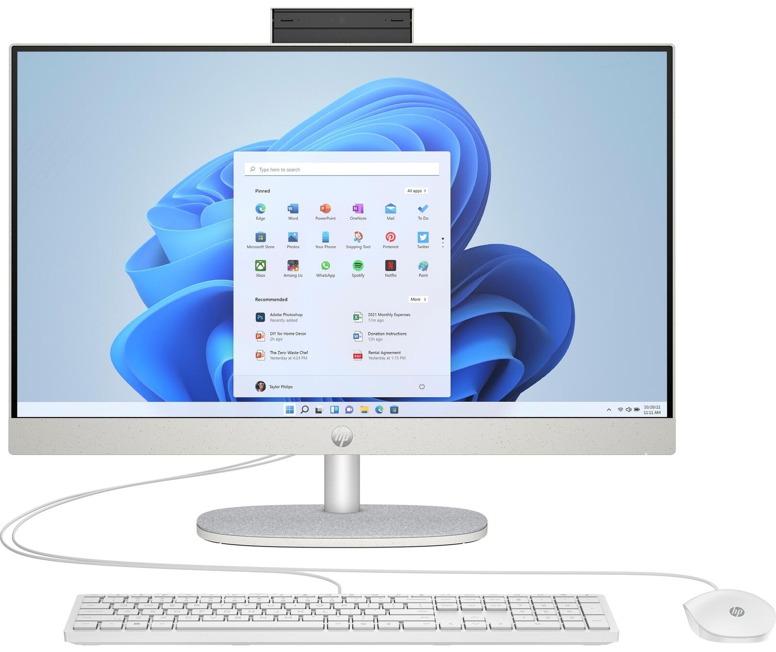 HP 24-cr0006ng AiO-PC 60,5 cm (23,8 Zoll) AMD Ryzen™ 5 7520U