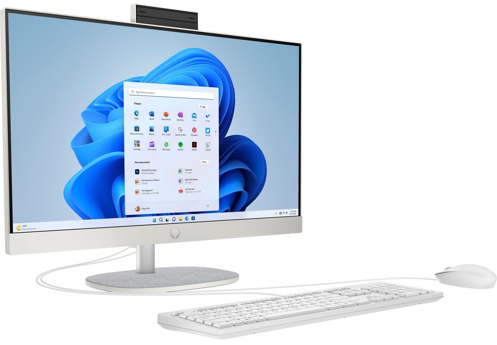 HP 24-cr0005ng AiO-PC 60,5 cm (23,8 Zoll) AMD Ryzen™ 7 7730U