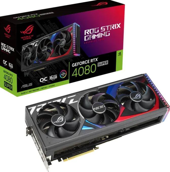 ASUS ROG Strix GeForce RTX 4080 SUPER OC, 16GB GDDR6X, 2x HDMI, 3x DP