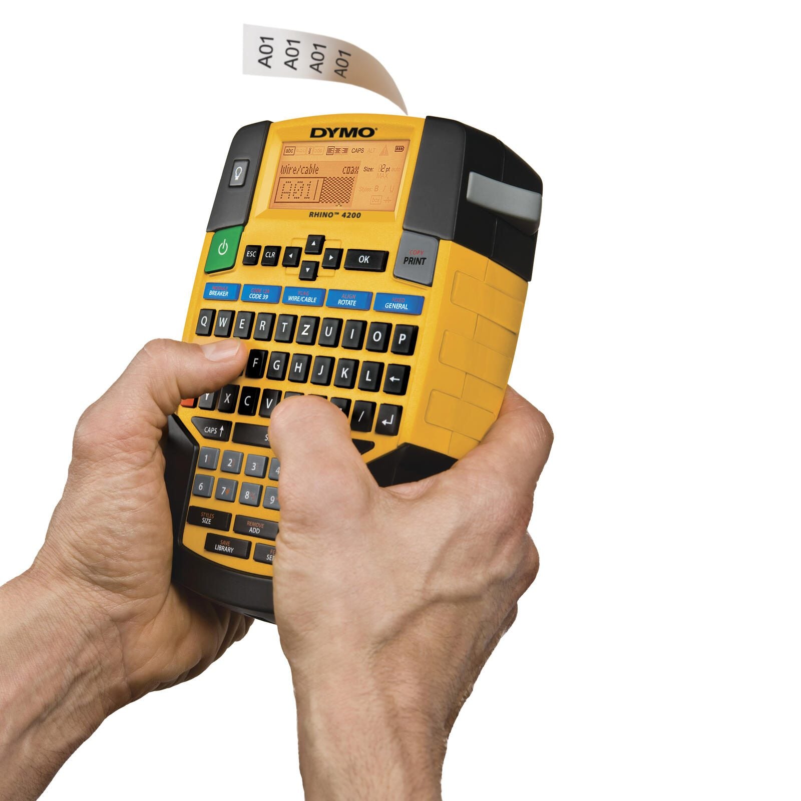 DYMO® Rhino 4200 - Industrielles Beschriftungsgerät mit QWERTZ-Tastatur