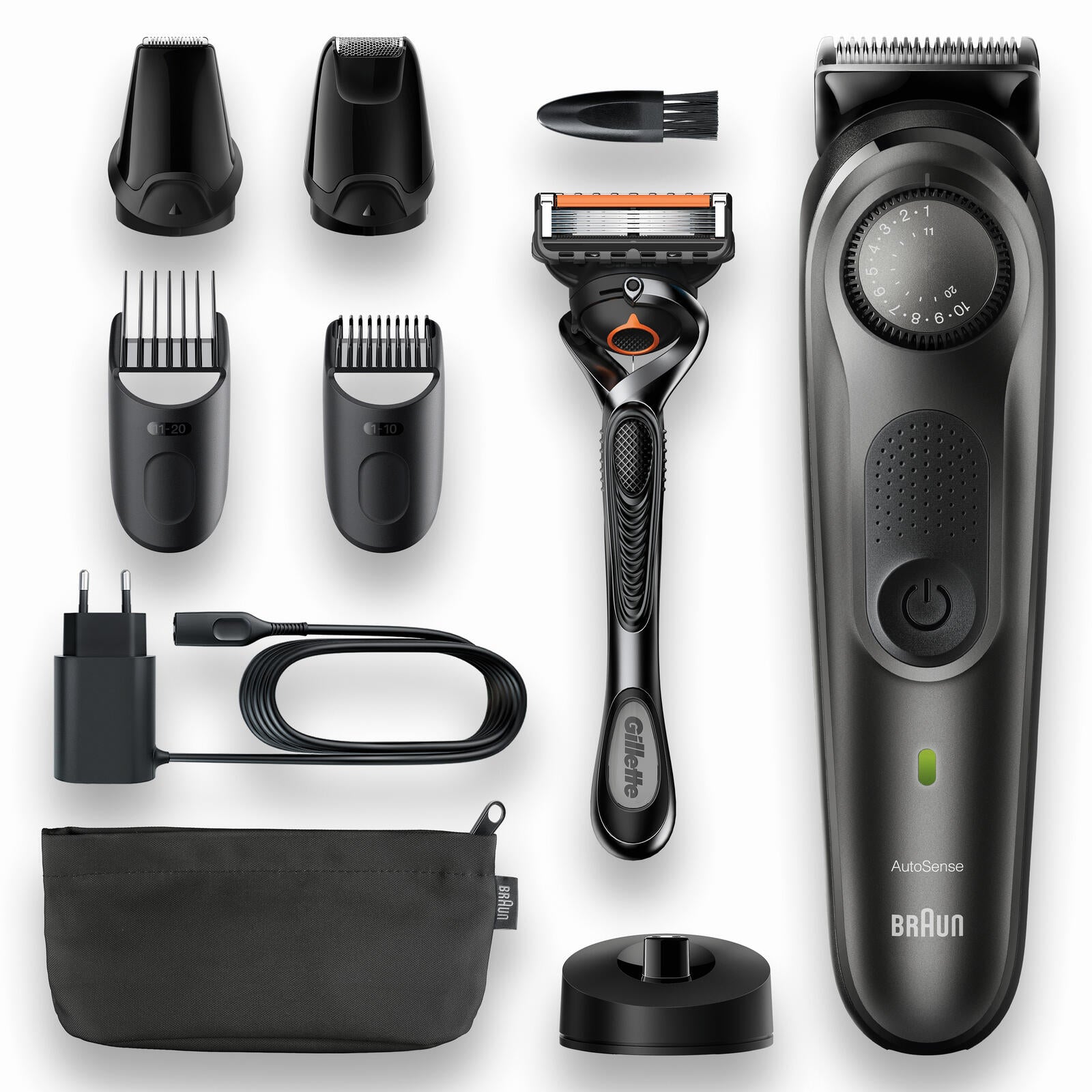 Braun Trimmer BT7340 Beardtrimmer schwarz/grau (418115)