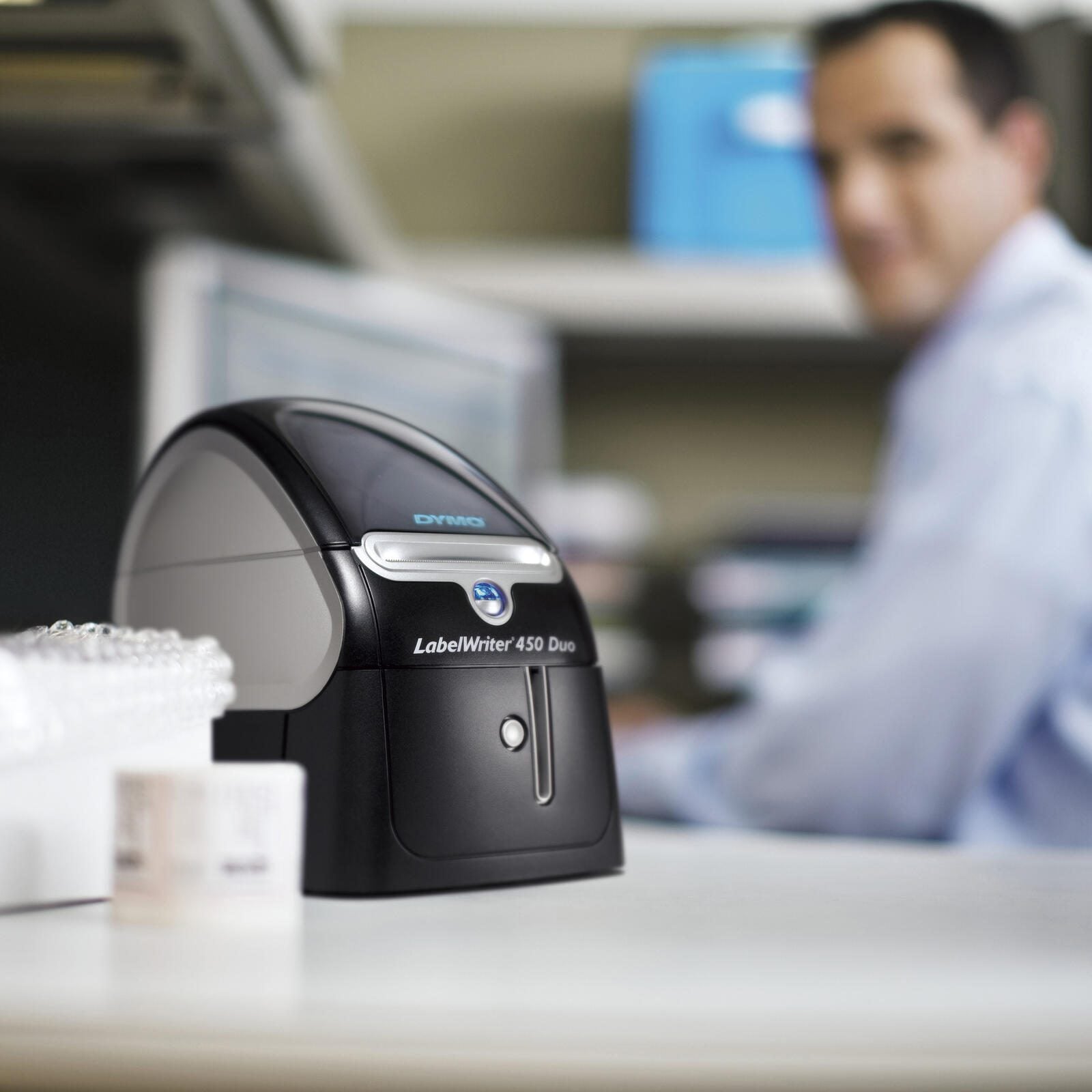 DYMO® LabelWriter™ 450 Duo, Kombi-Drucker aus LabelWriter™ und LabelManager™, USB, 300/180 dpi, Thermodirekt- bzw. -tran